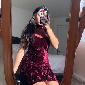 red Velvet dress